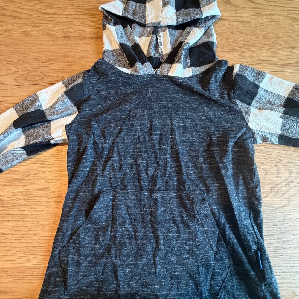 Univibe Monochrome Checkered Hoodie